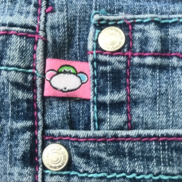 Vintage Bobby Jack Monkey Capri Denim Jeans - Picture 5 of 12
